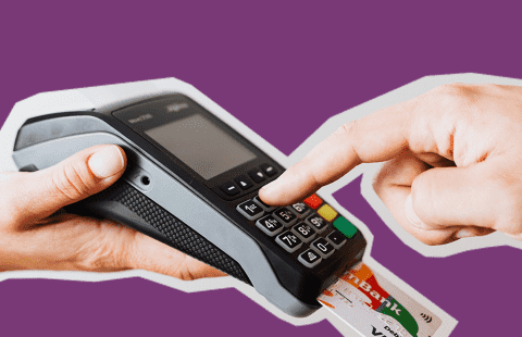 Graphic with a payment device