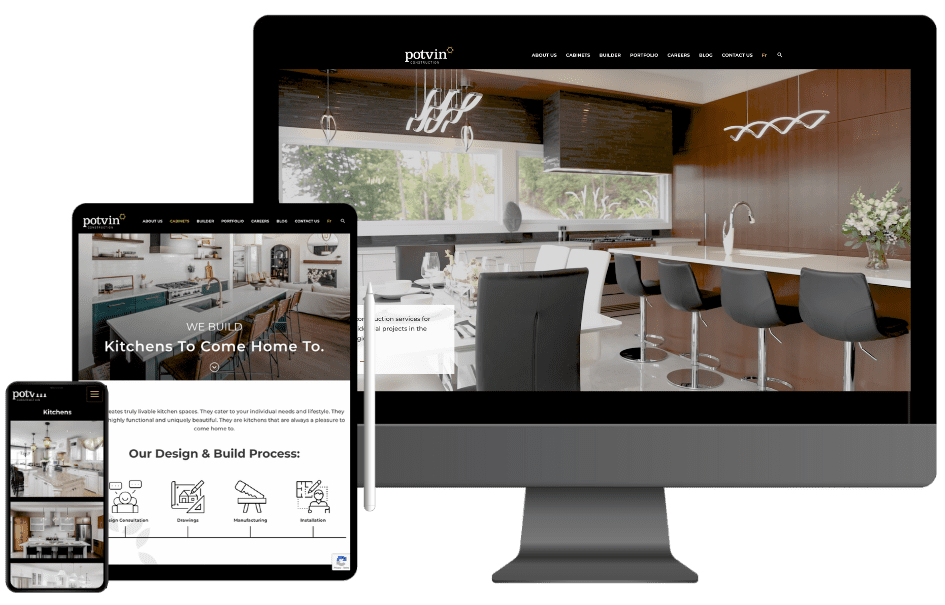 Potvin Construction Website